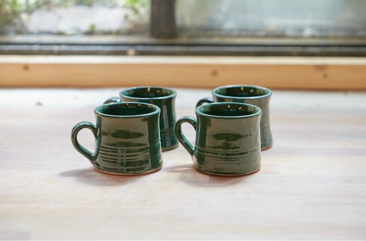 Green Ceramic Mugs