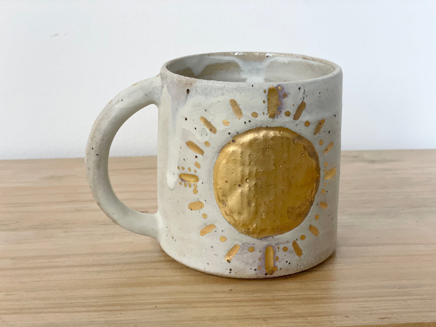 Ceramic 24k Gold Sun mug