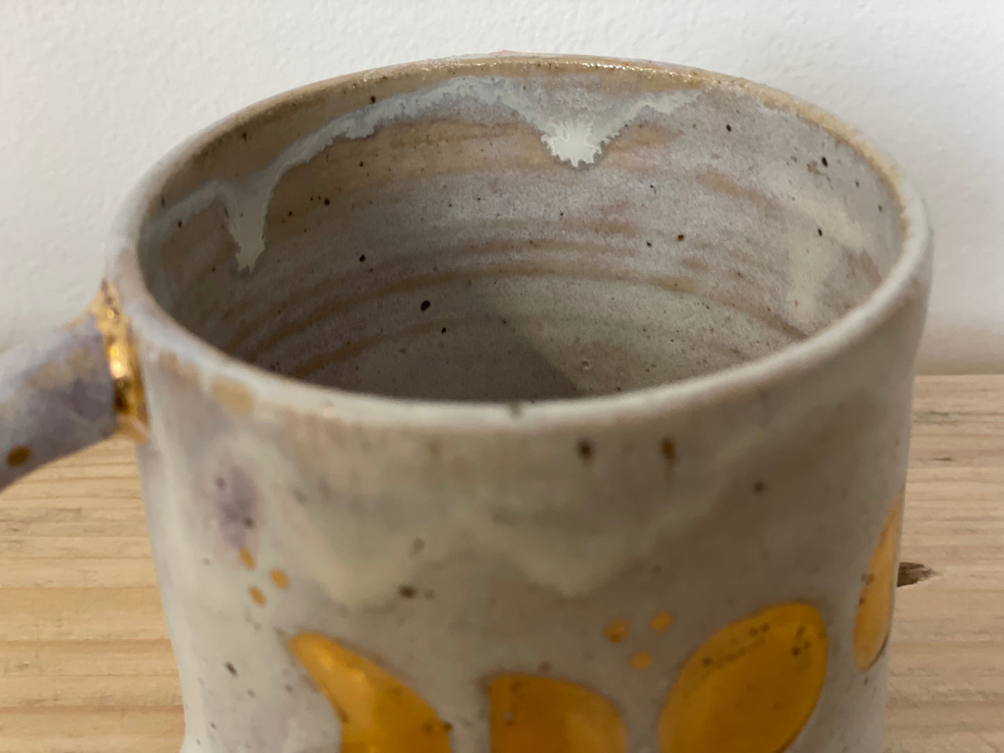 Ceramic 24k Gold moon phases mug