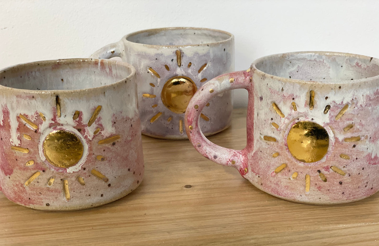 Ceramic 24k Gold Sun mug