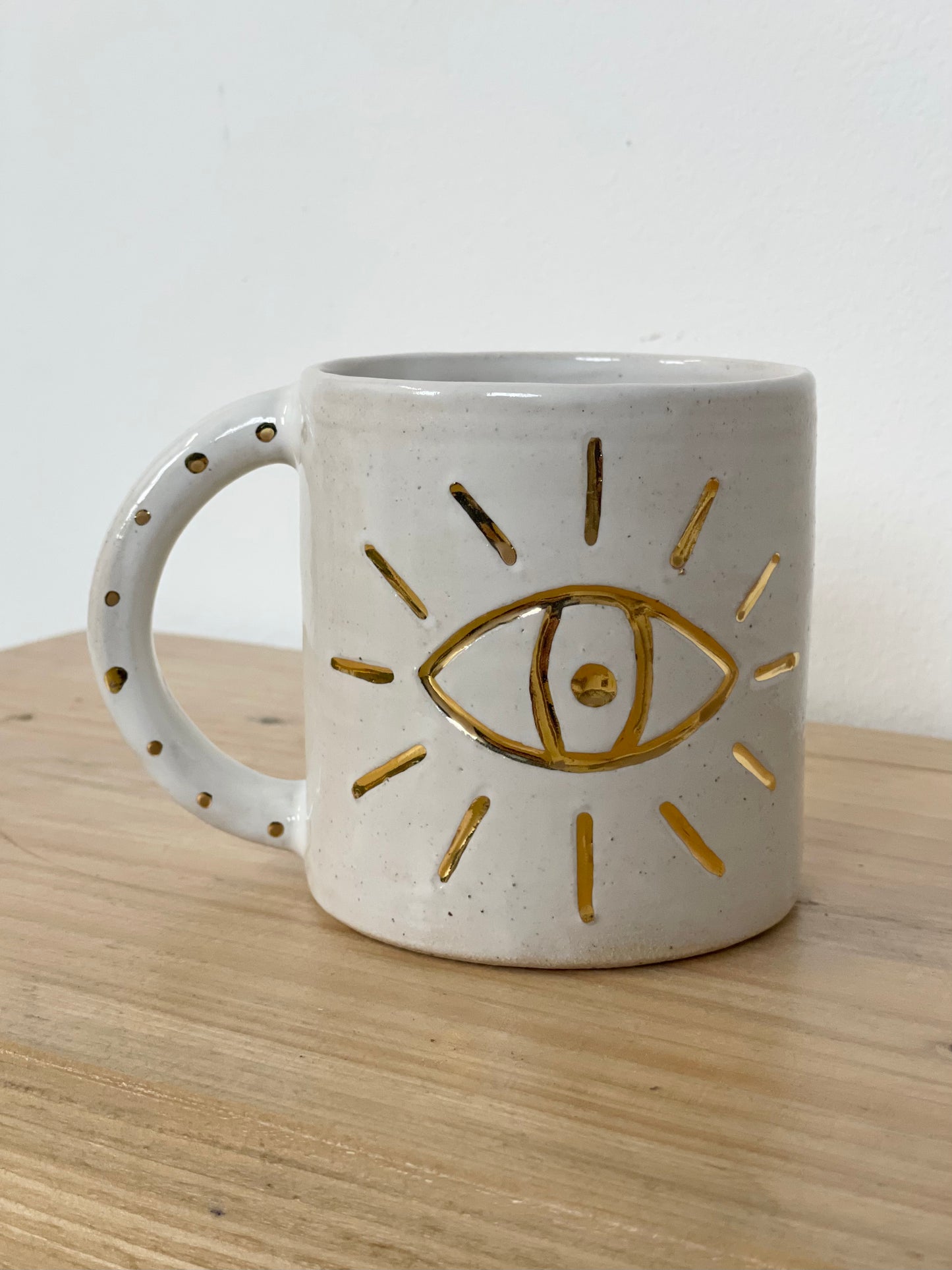 Ceramic 24k Gold eye mug