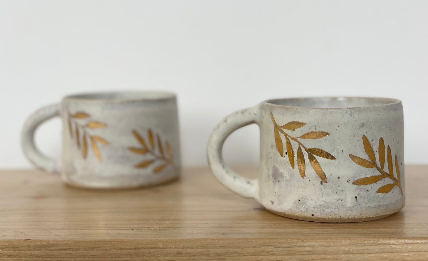 Ceramic 24k Gold leaf mug