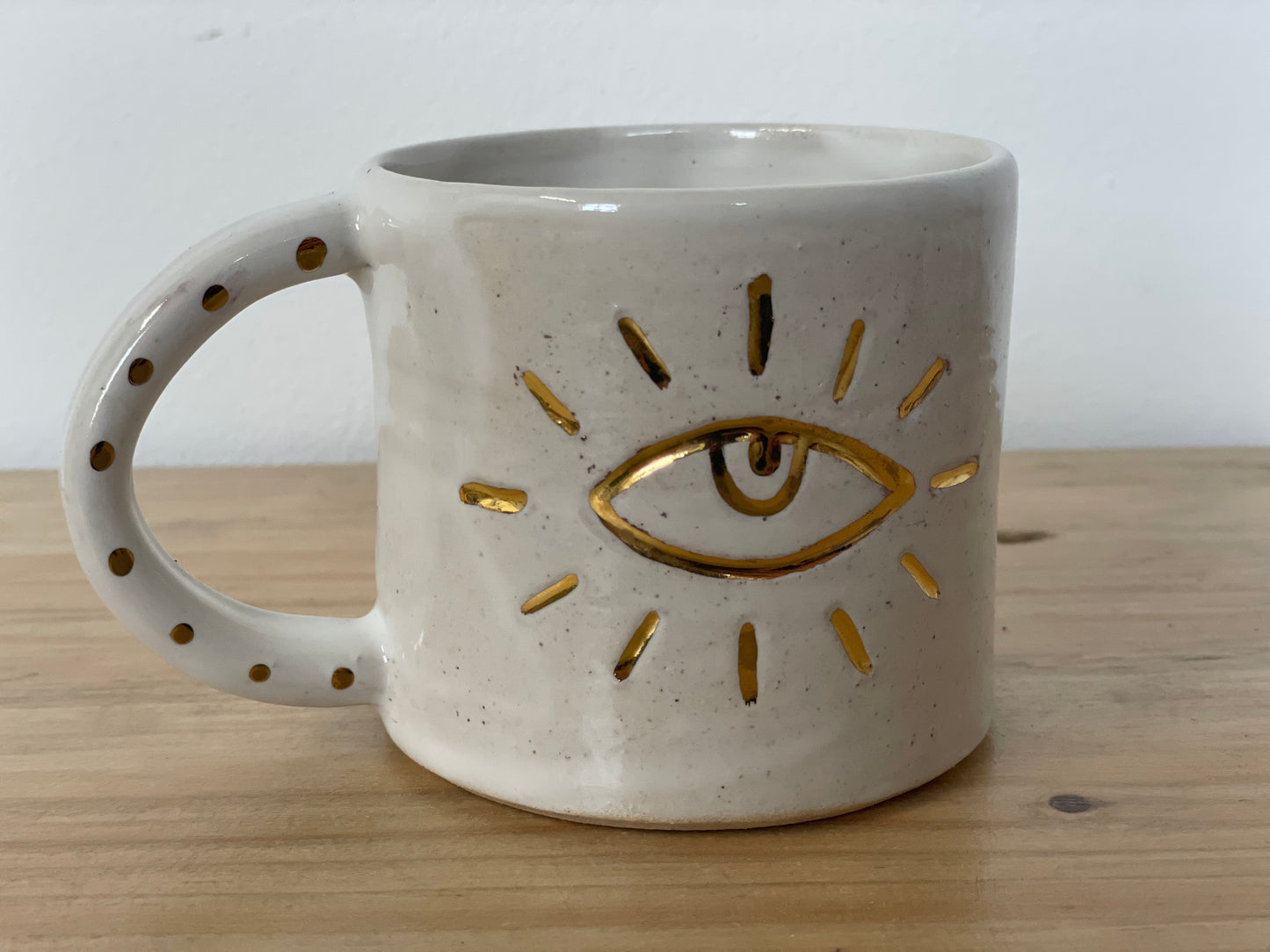 Ceramic 24k Gold eye mug