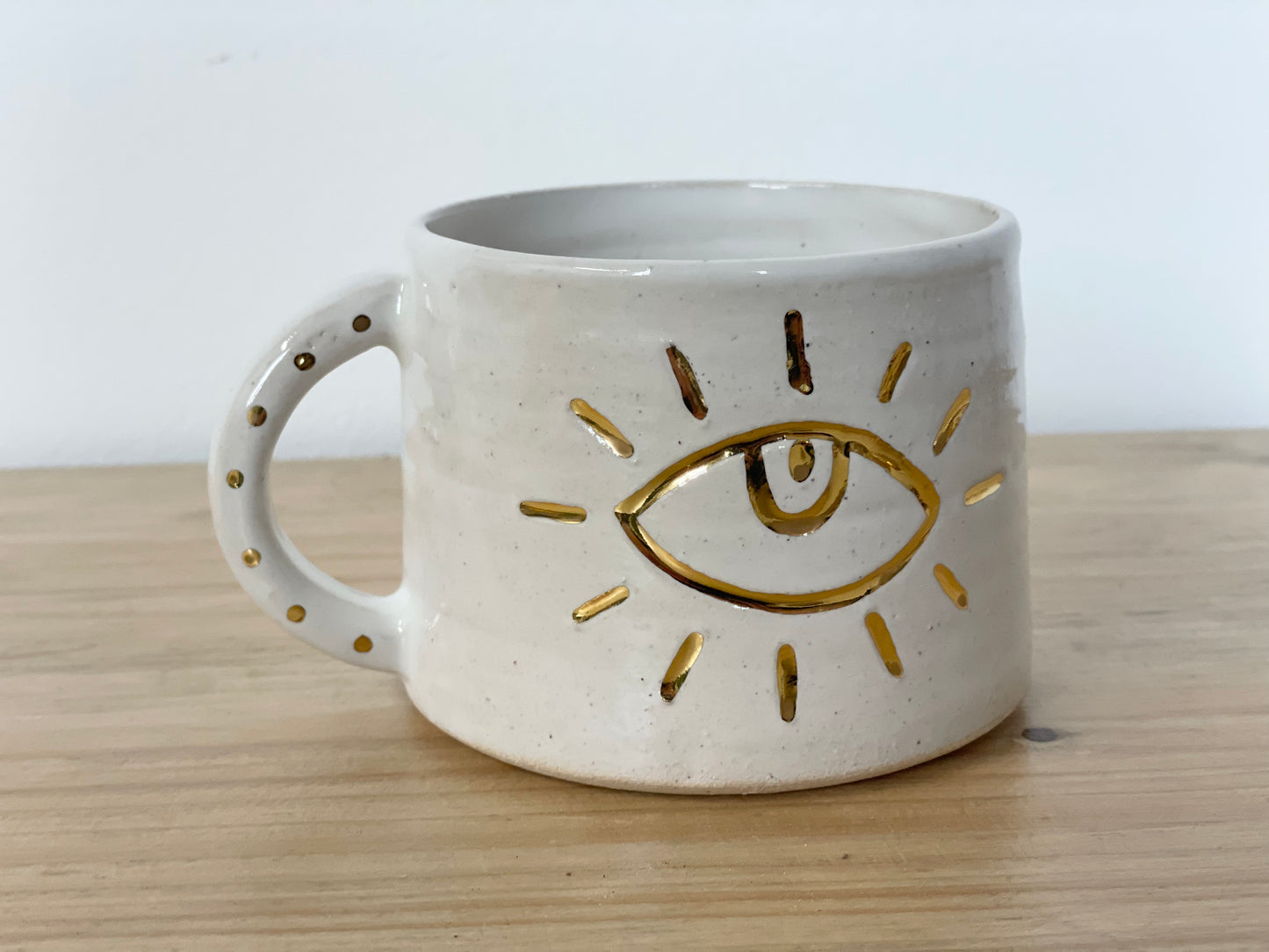 Ceramic 24k Gold eye mug