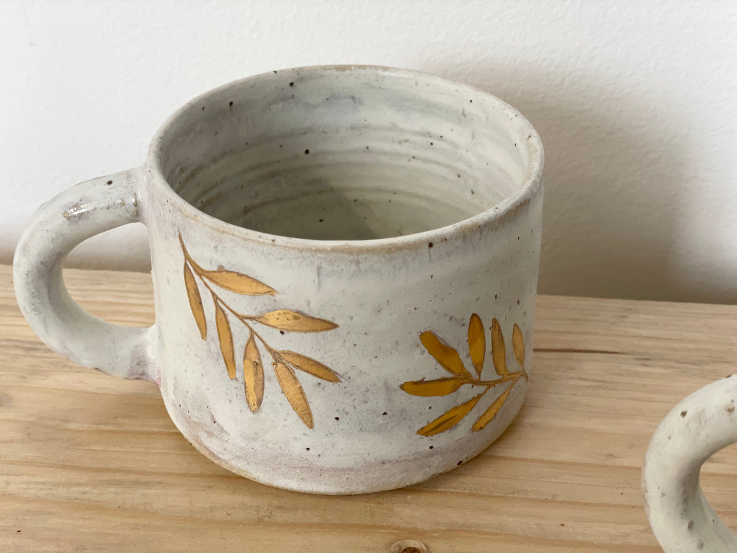 Ceramic 24k Gold leaf mug