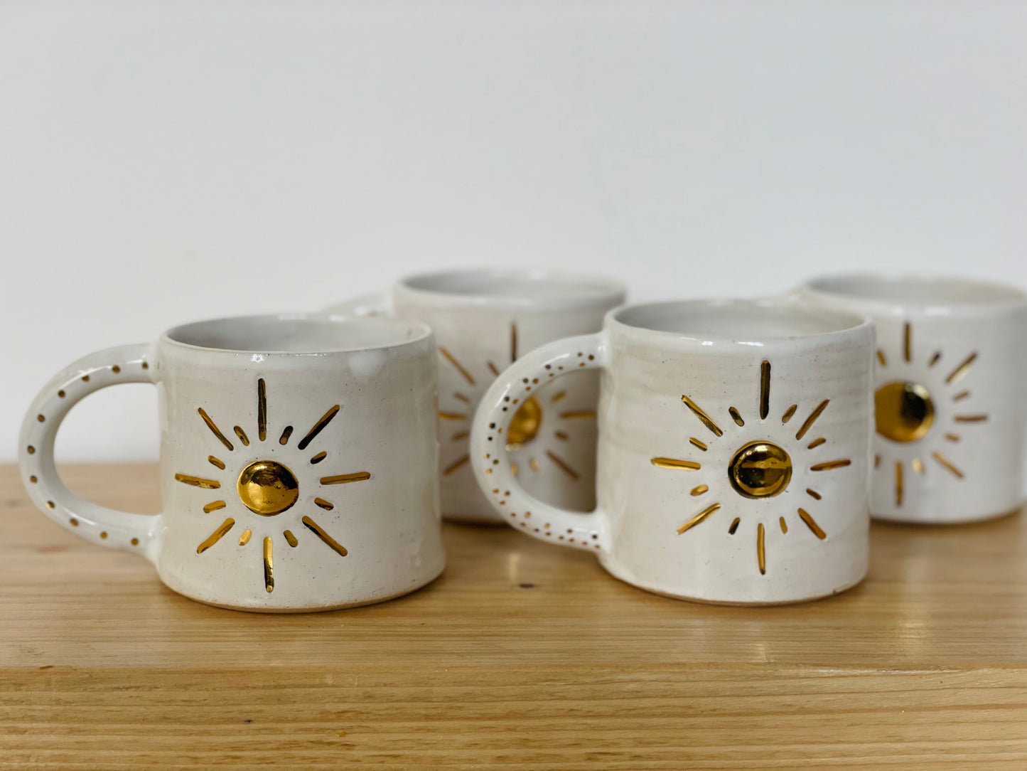 Ceramic 24k Gold Sun mug