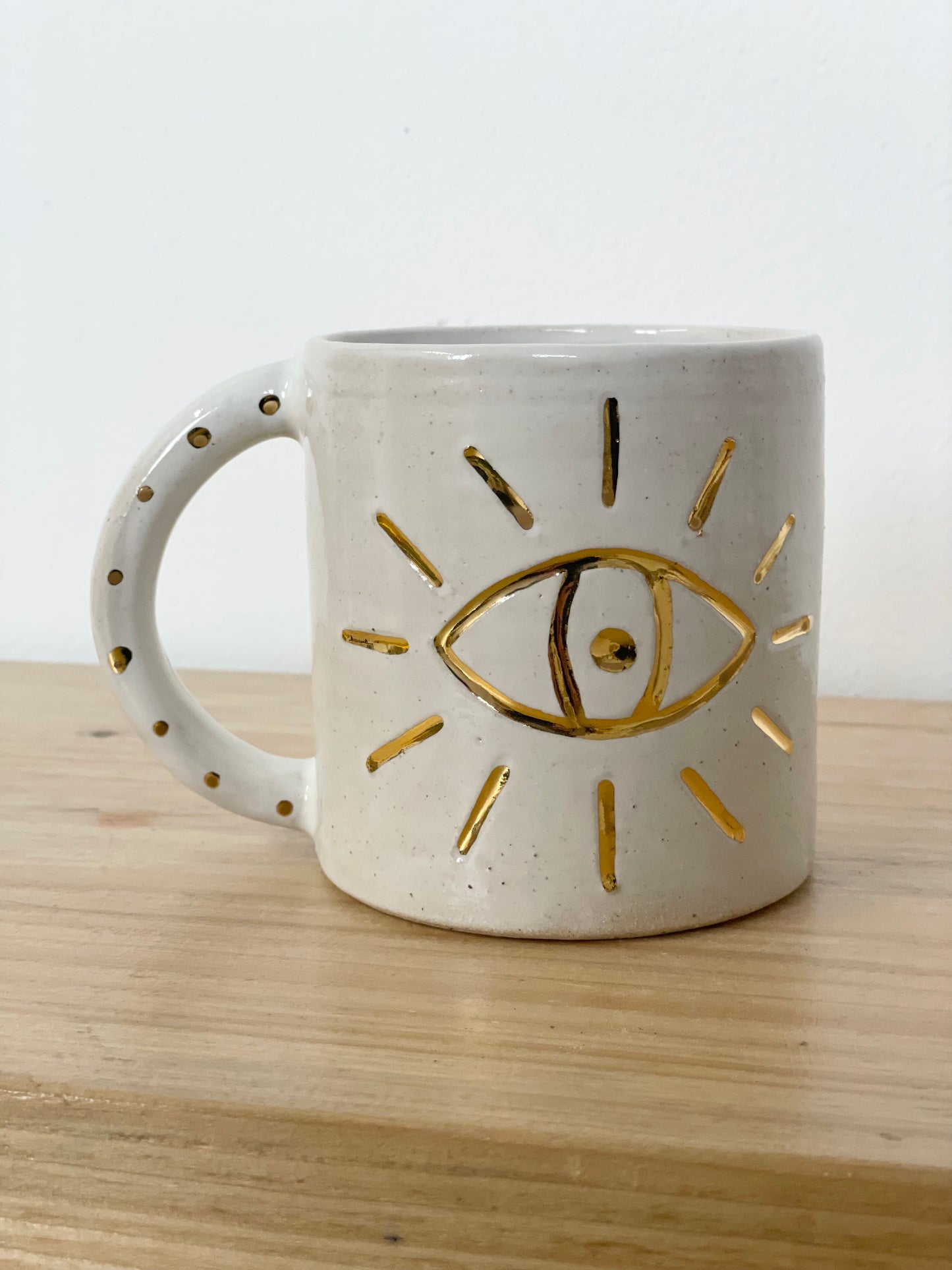 Ceramic 24k Gold eye mug