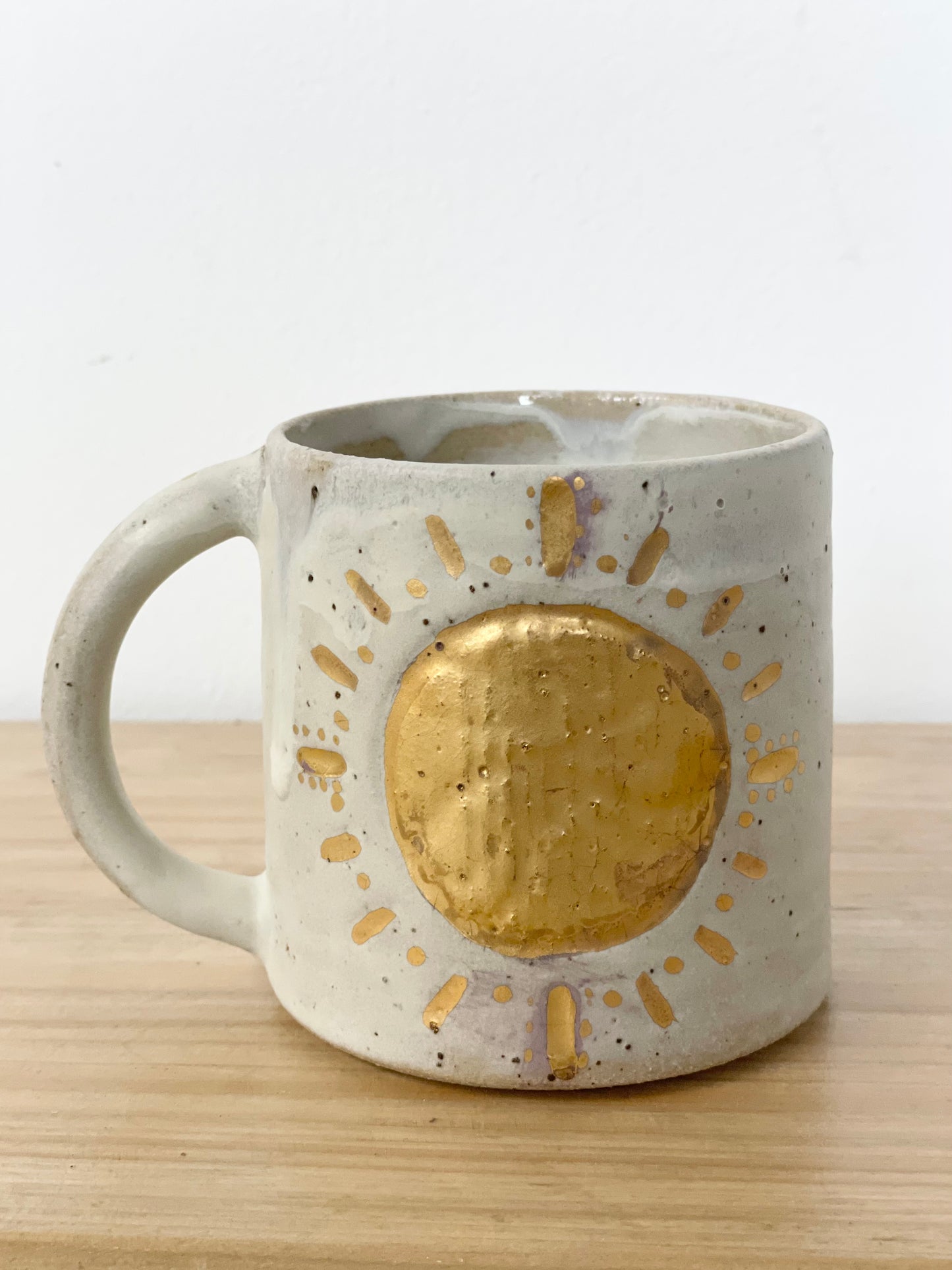 Ceramic 24k Gold Sun mug