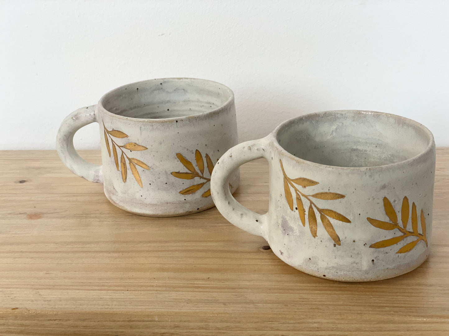 Ceramic 24k Gold leaf mug