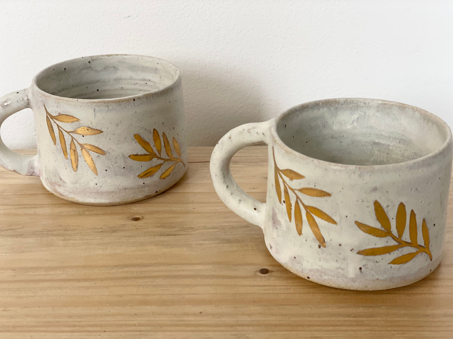 Ceramic 24k Gold leaf mug