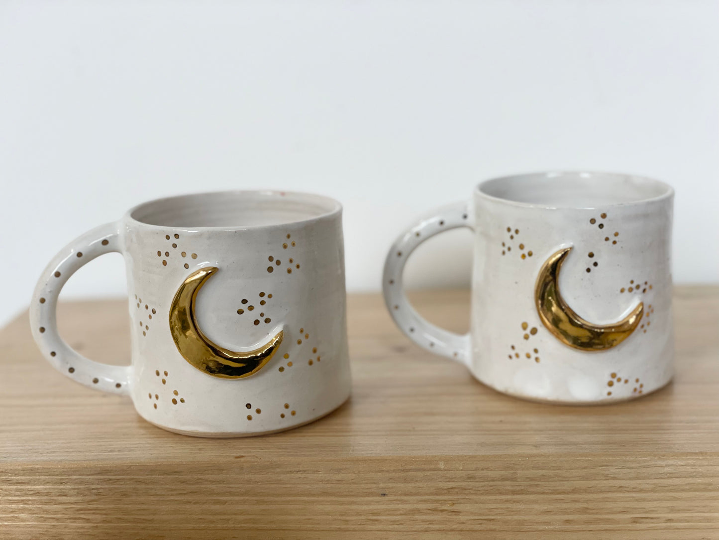 Ceramic 24k Crescent moon mug