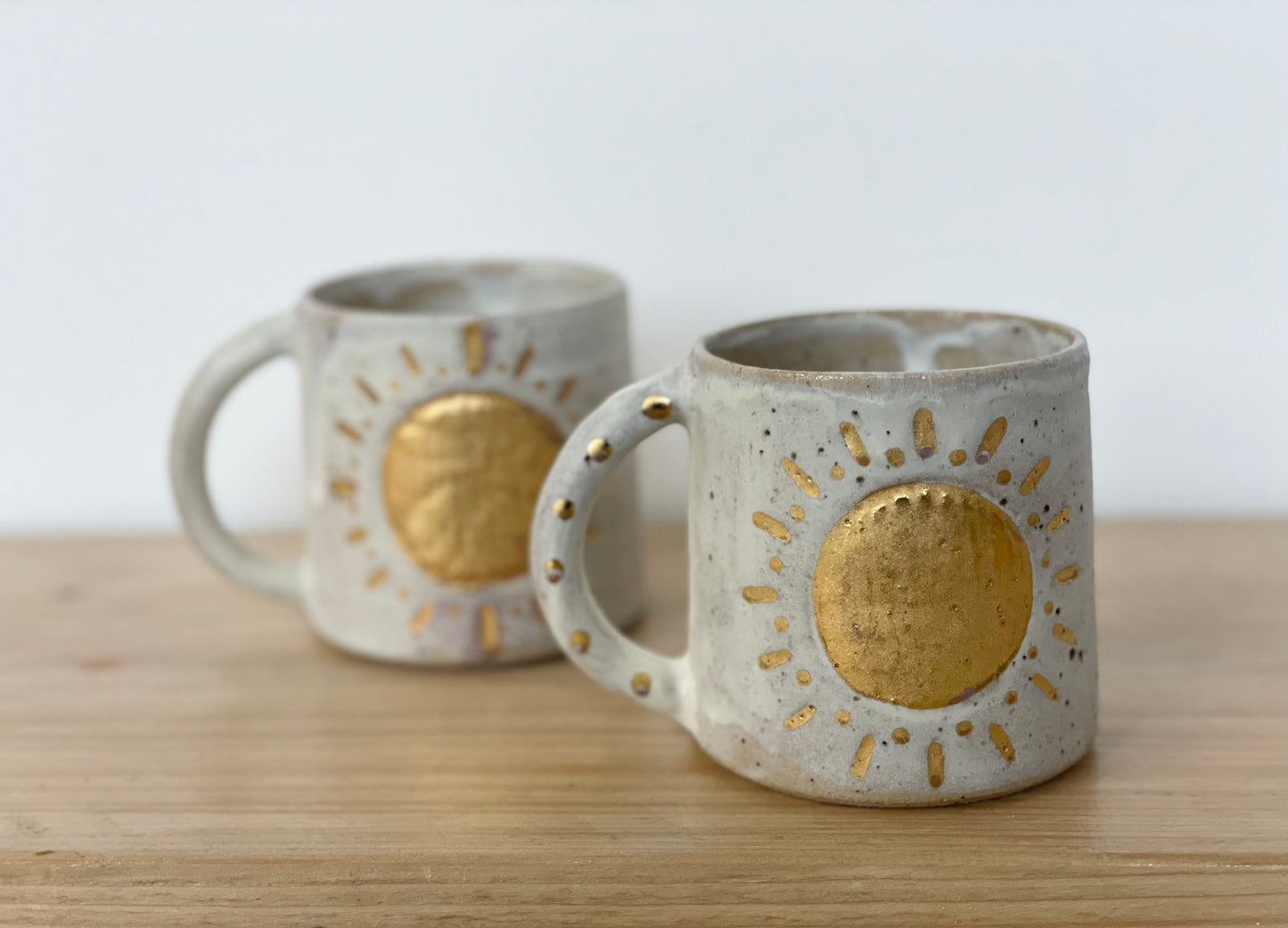 Ceramic 24k Gold Sun mug