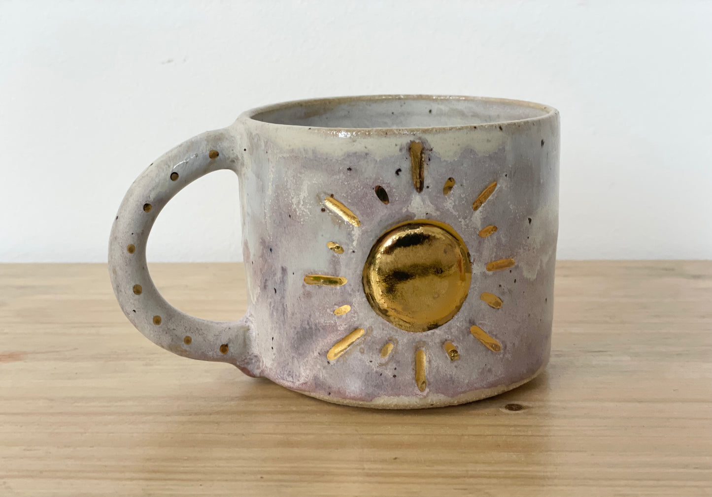 Ceramic 24k Gold Sun mug