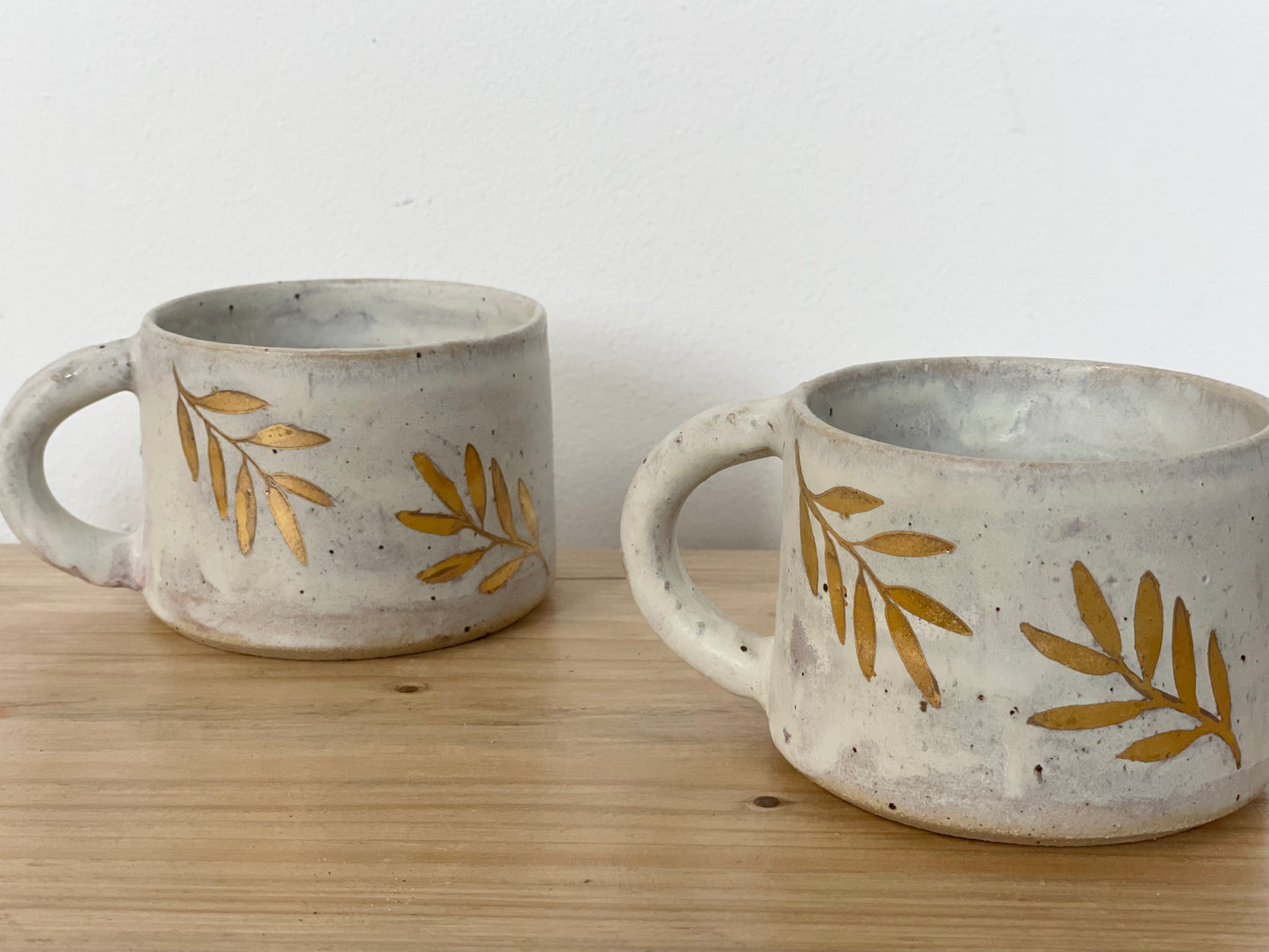 Ceramic 24k Gold leaf mug