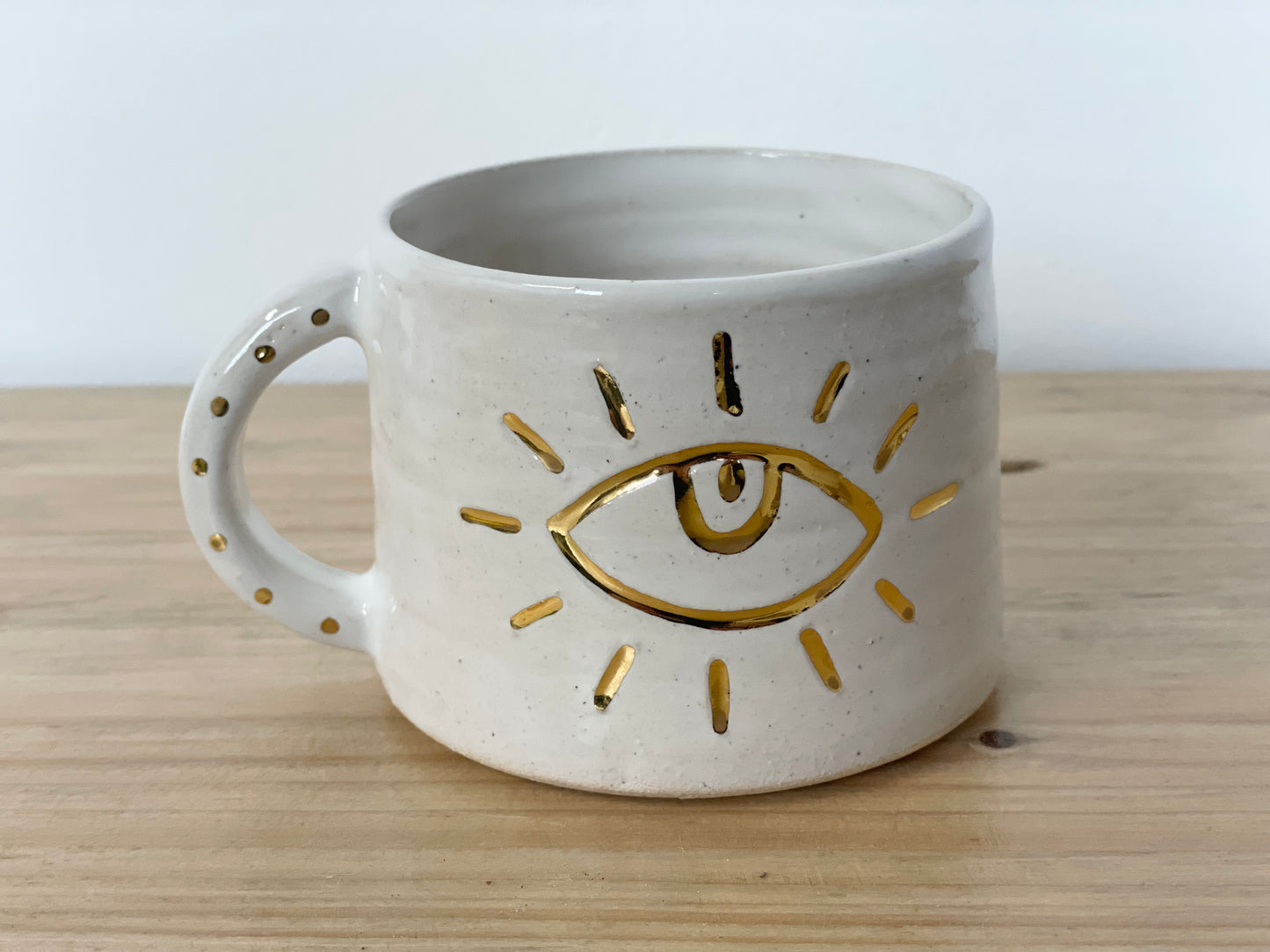 Ceramic 24k Gold eye mug