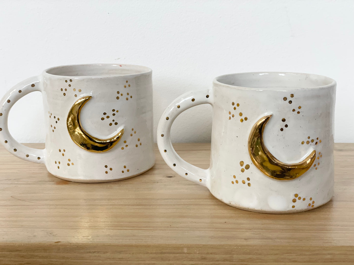 Ceramic 24k Crescent moon mug