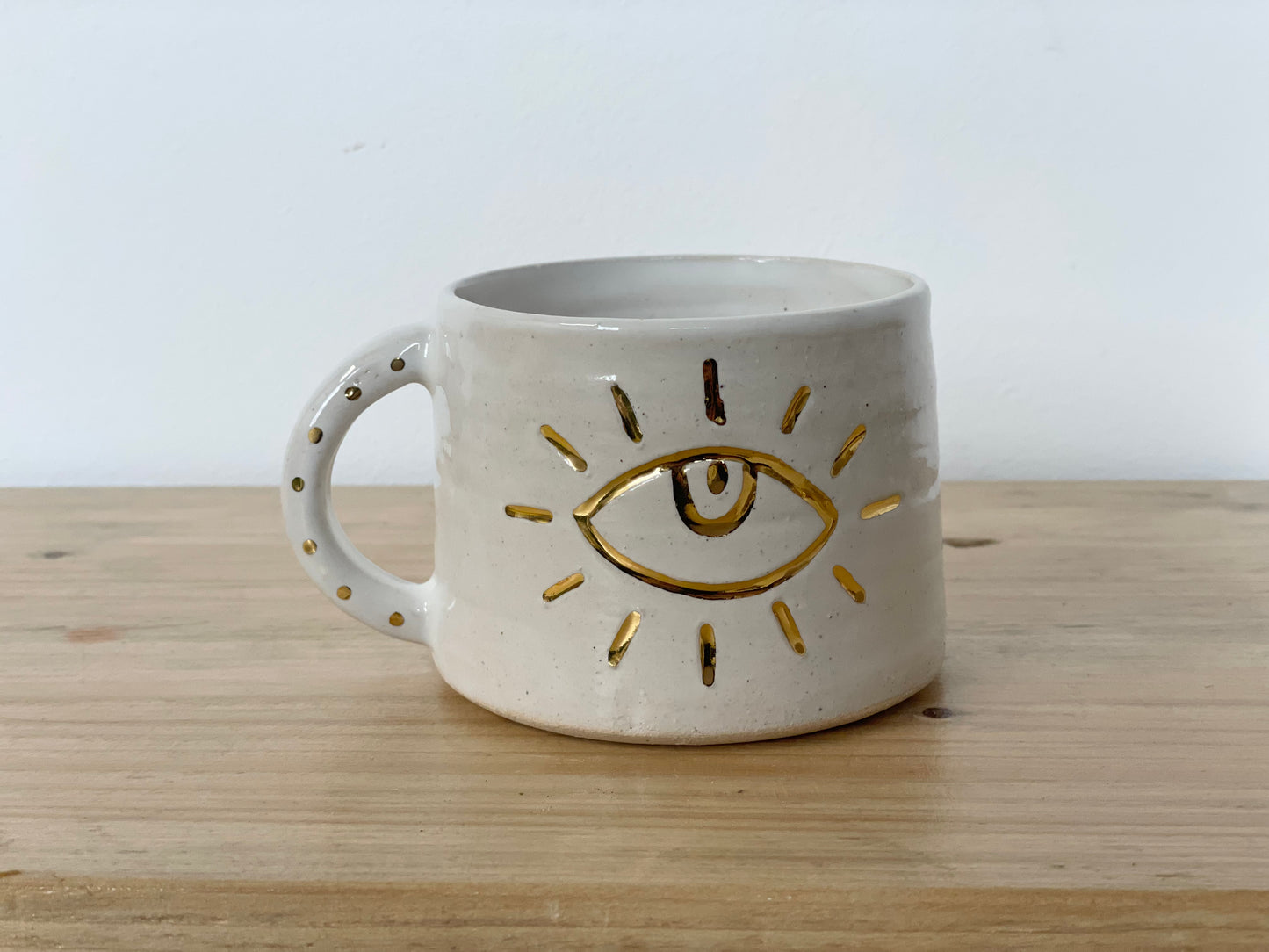 Ceramic 24k Gold eye mug