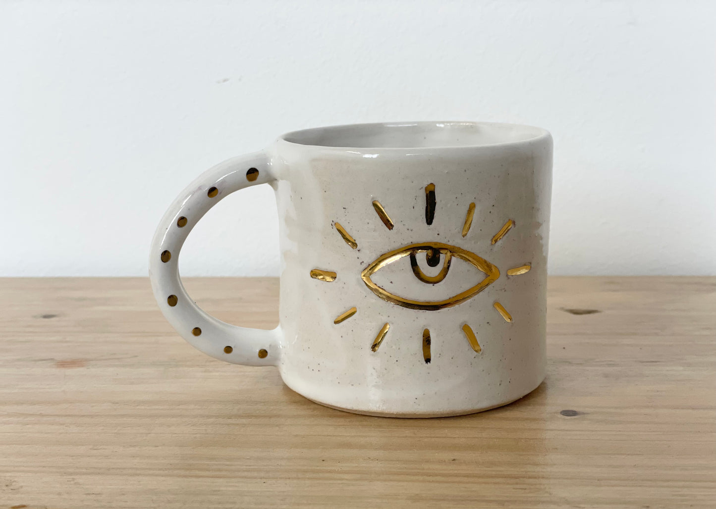 Ceramic 24k Gold eye mug