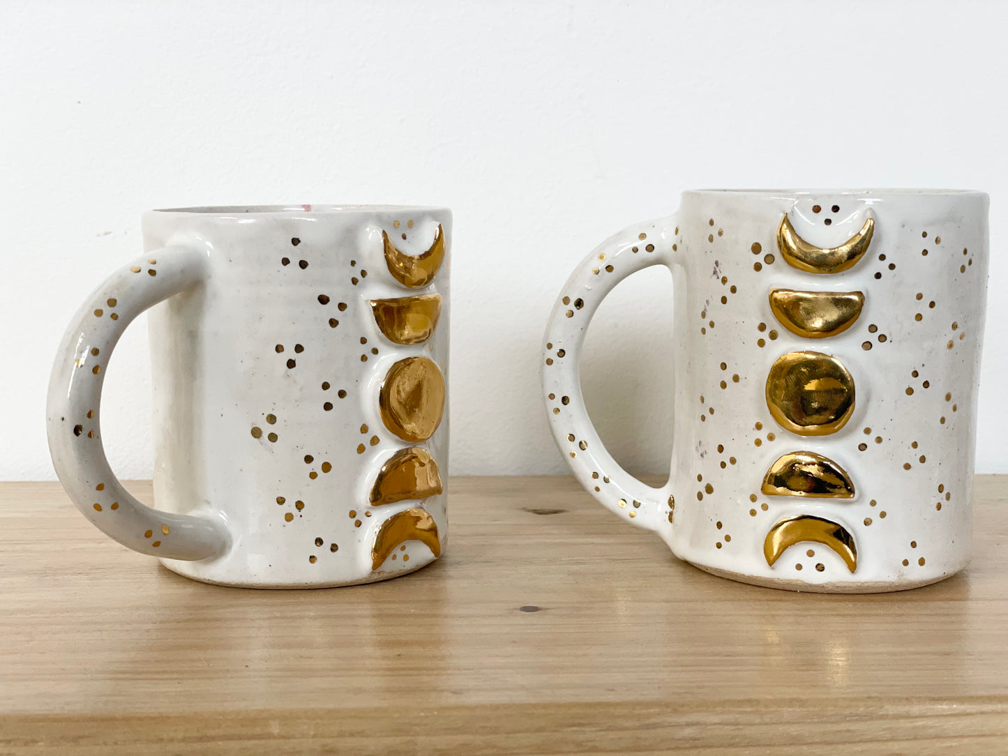 Ceramic 24k Gold moon phases mug