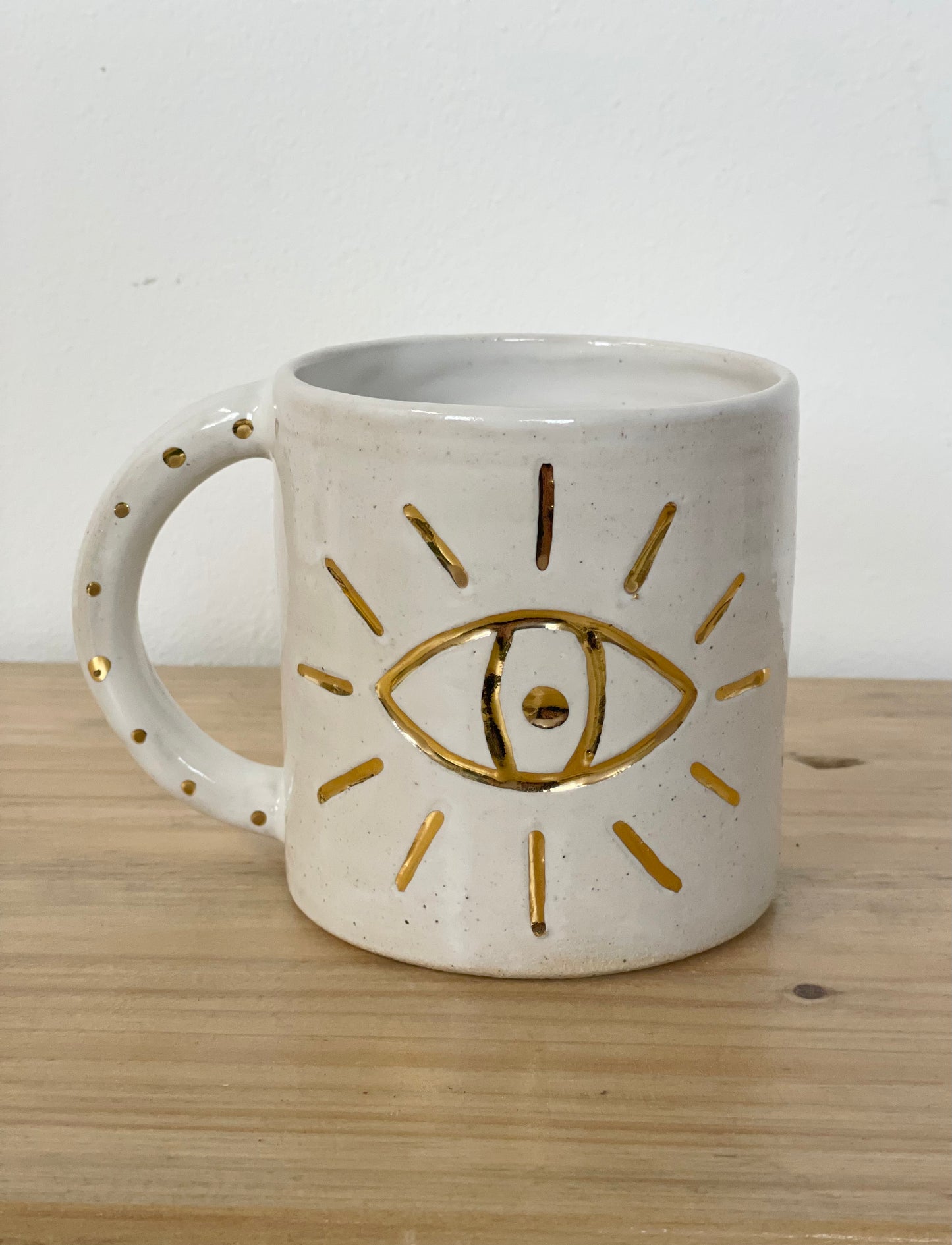 Ceramic 24k Gold eye mug