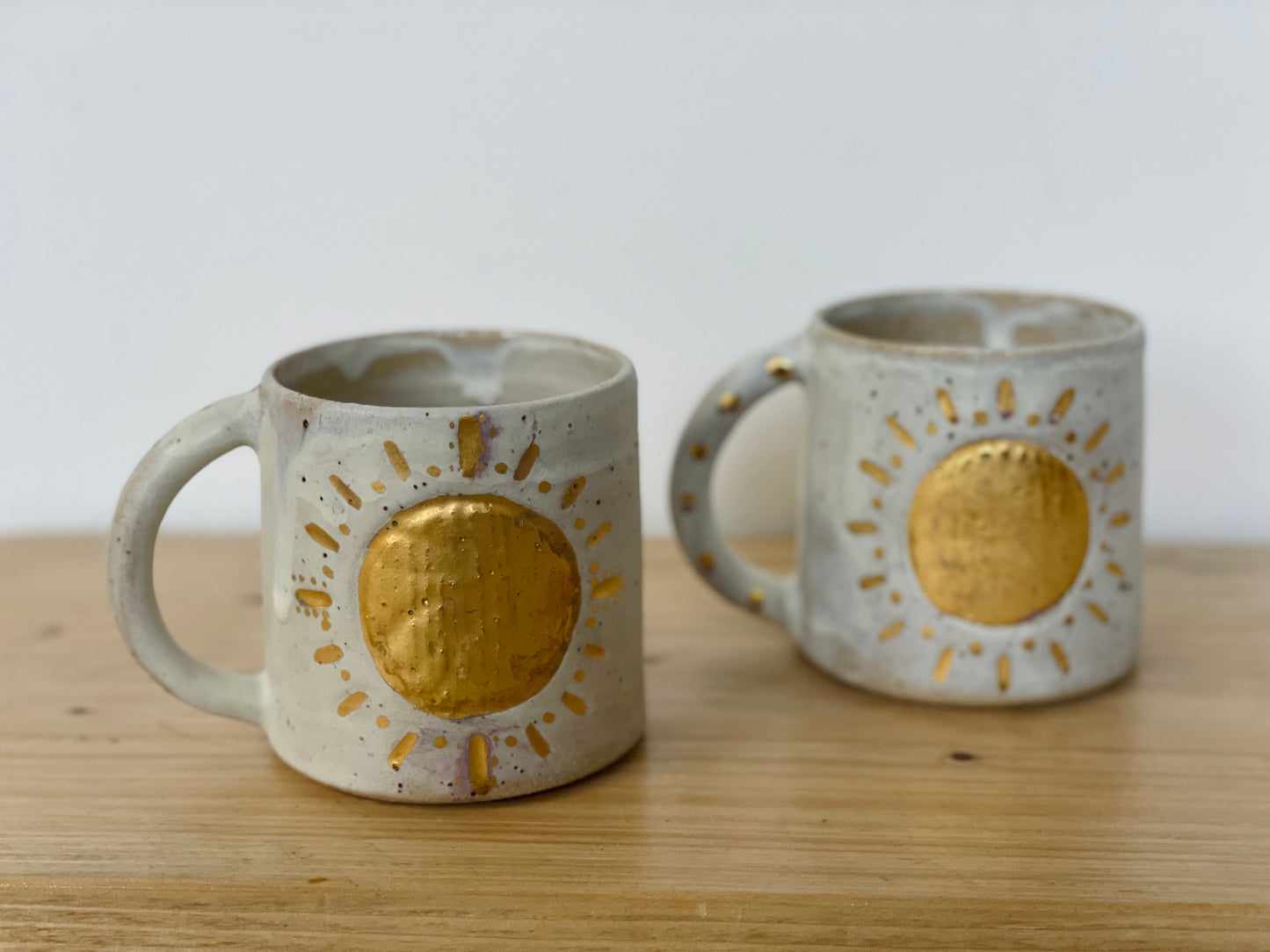 Ceramic 24k Gold Sun mug