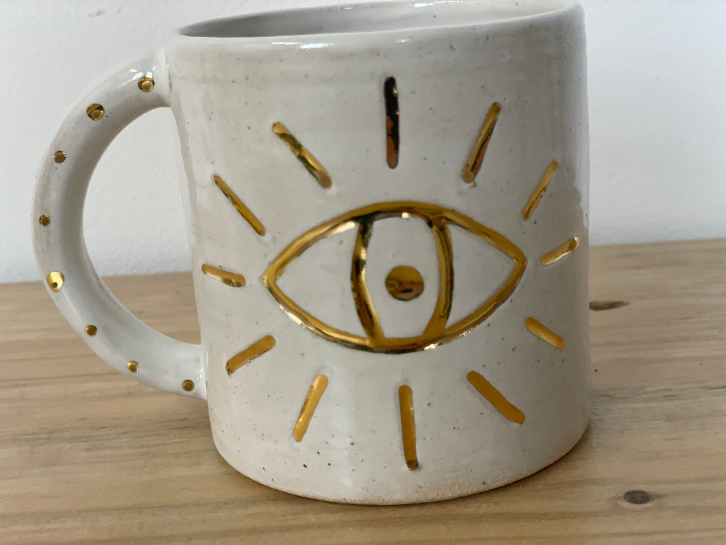 Ceramic 24k Gold eye mug