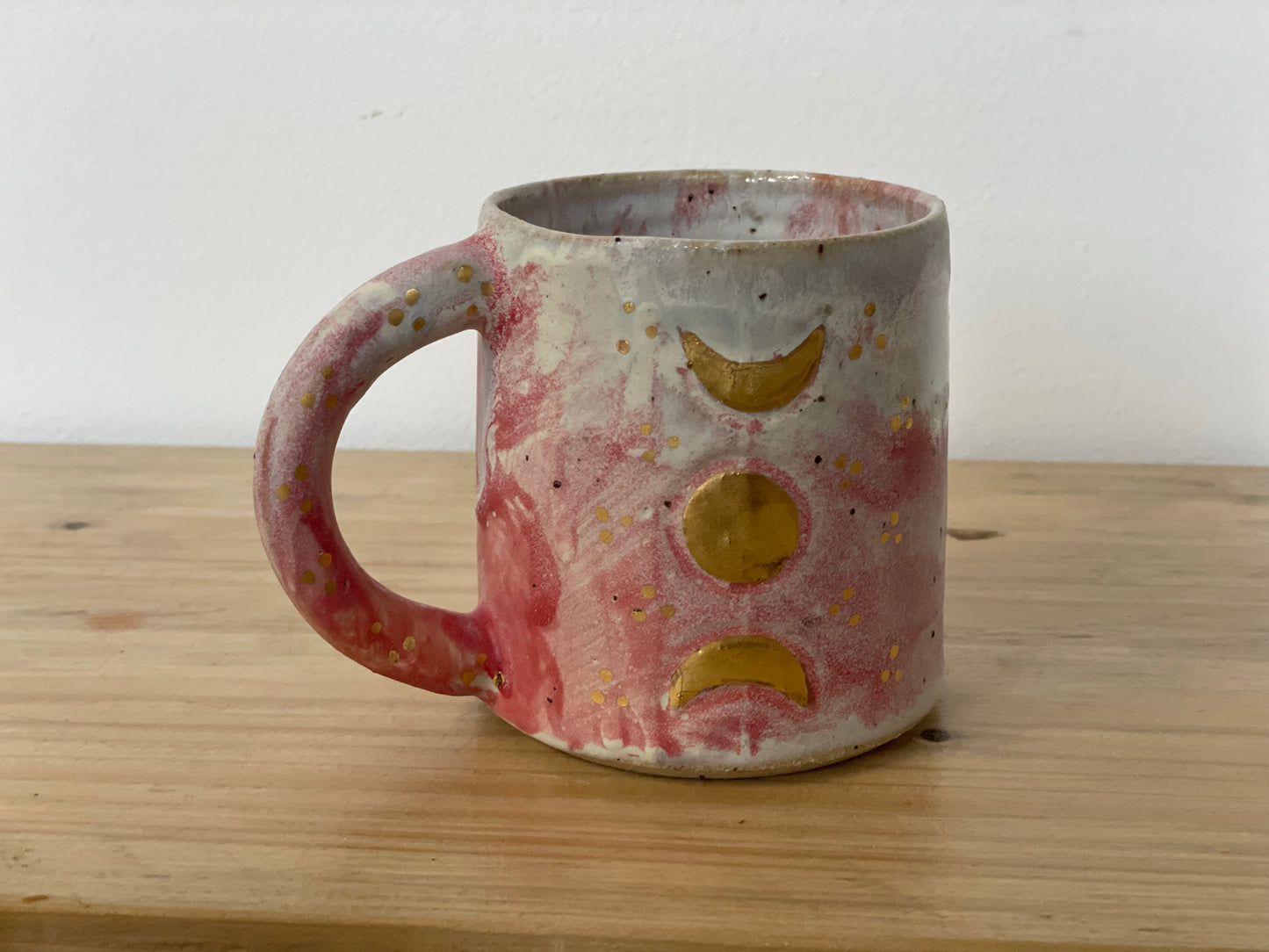 Ceramic 24k Gold moon phases mug