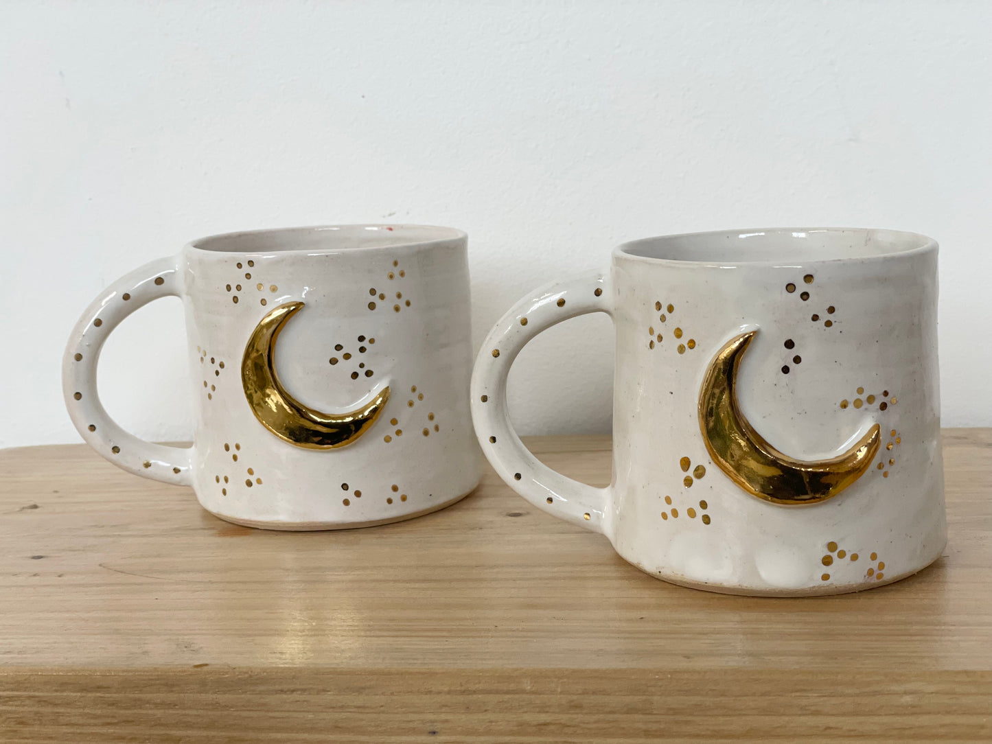 Ceramic 24k Crescent moon mug