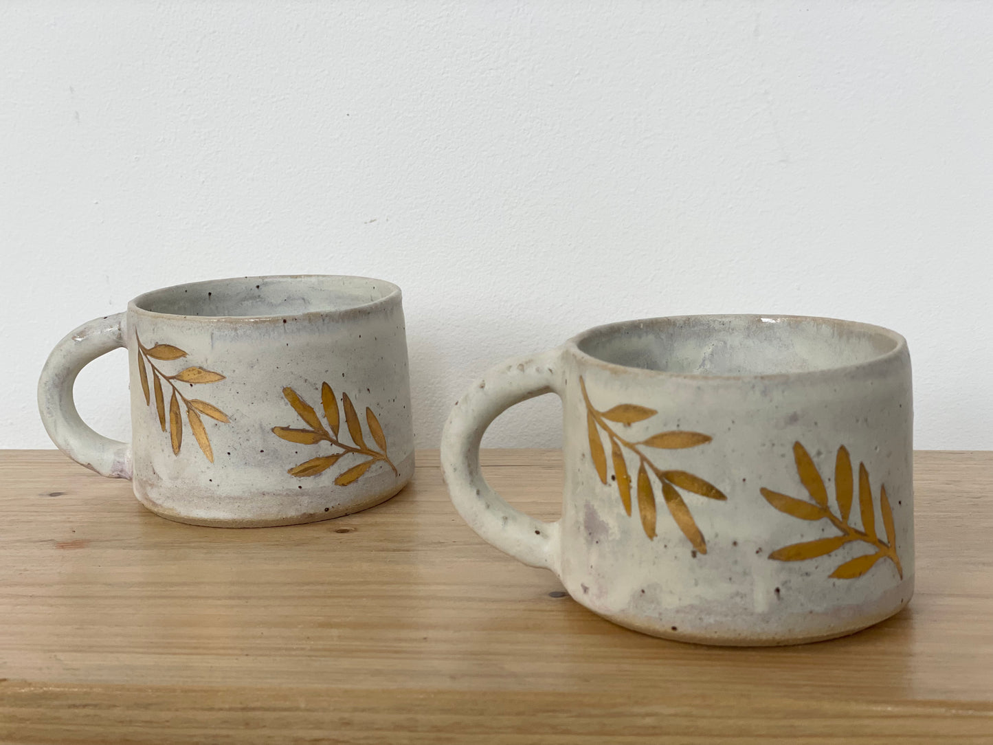 Ceramic 24k Gold leaf mug