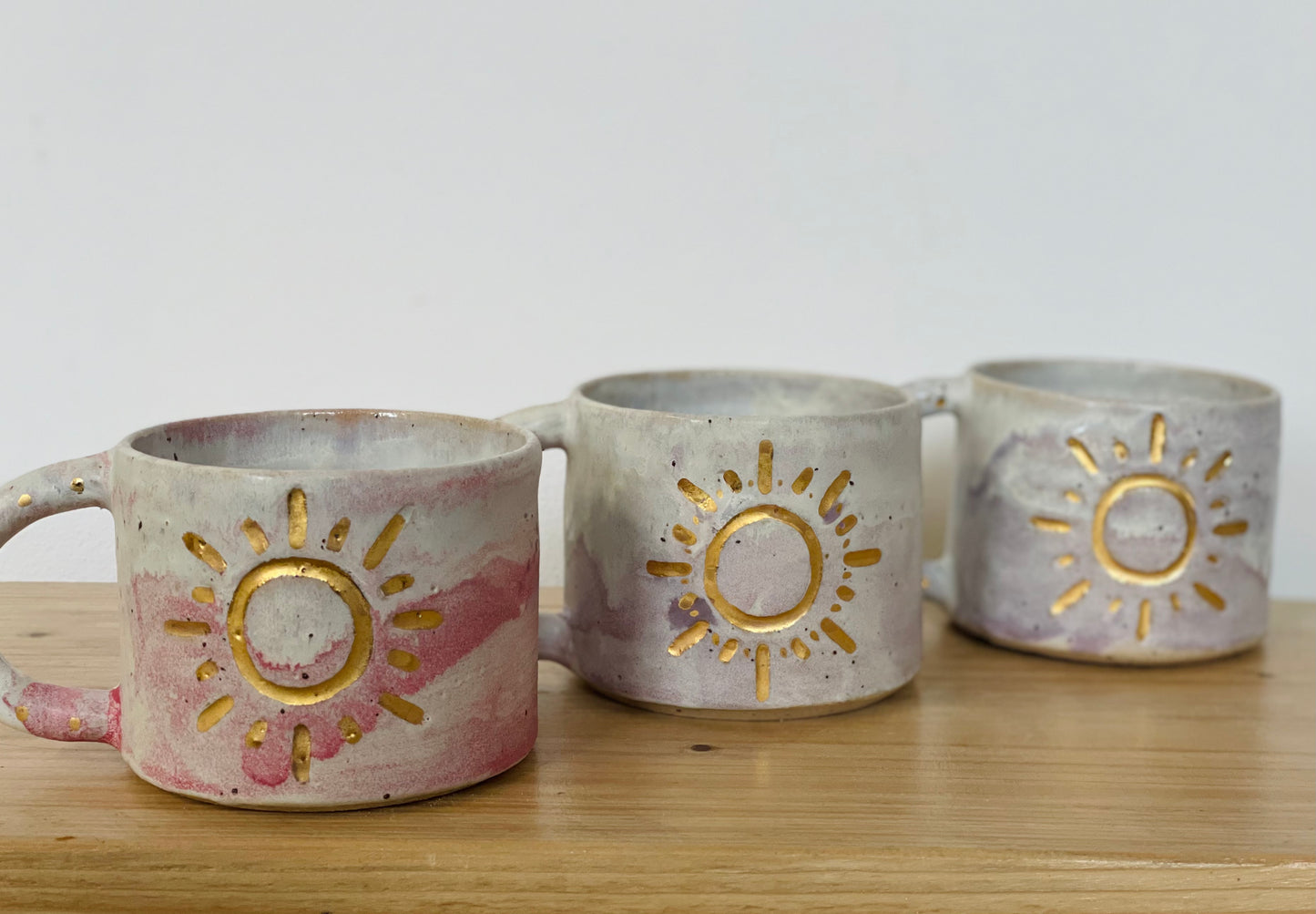 Ceramic 24k Gold Sun mug