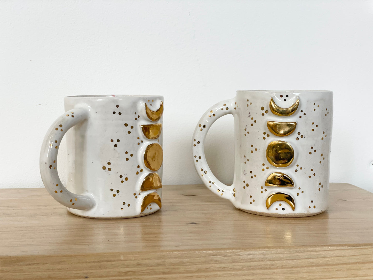 Ceramic 24k Gold moon phases mug