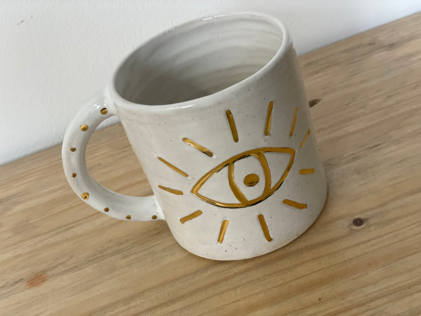 Ceramic 24k Gold eye mug