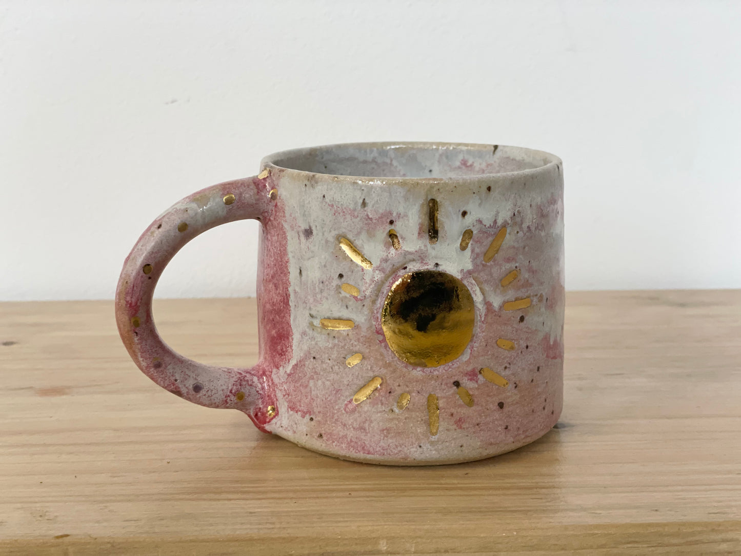 Ceramic 24k Gold Sun mug