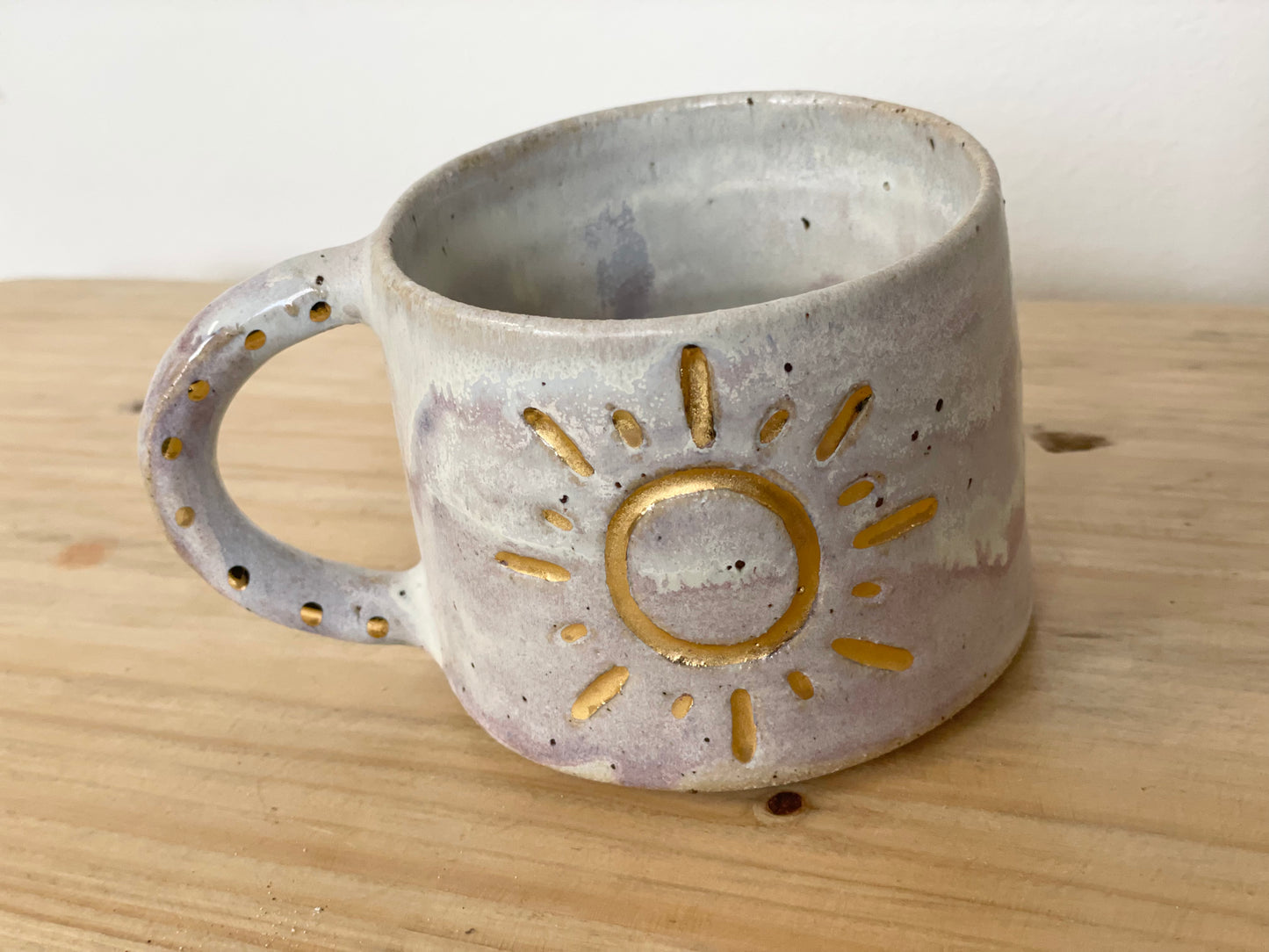 Ceramic 24k Gold Sun mug