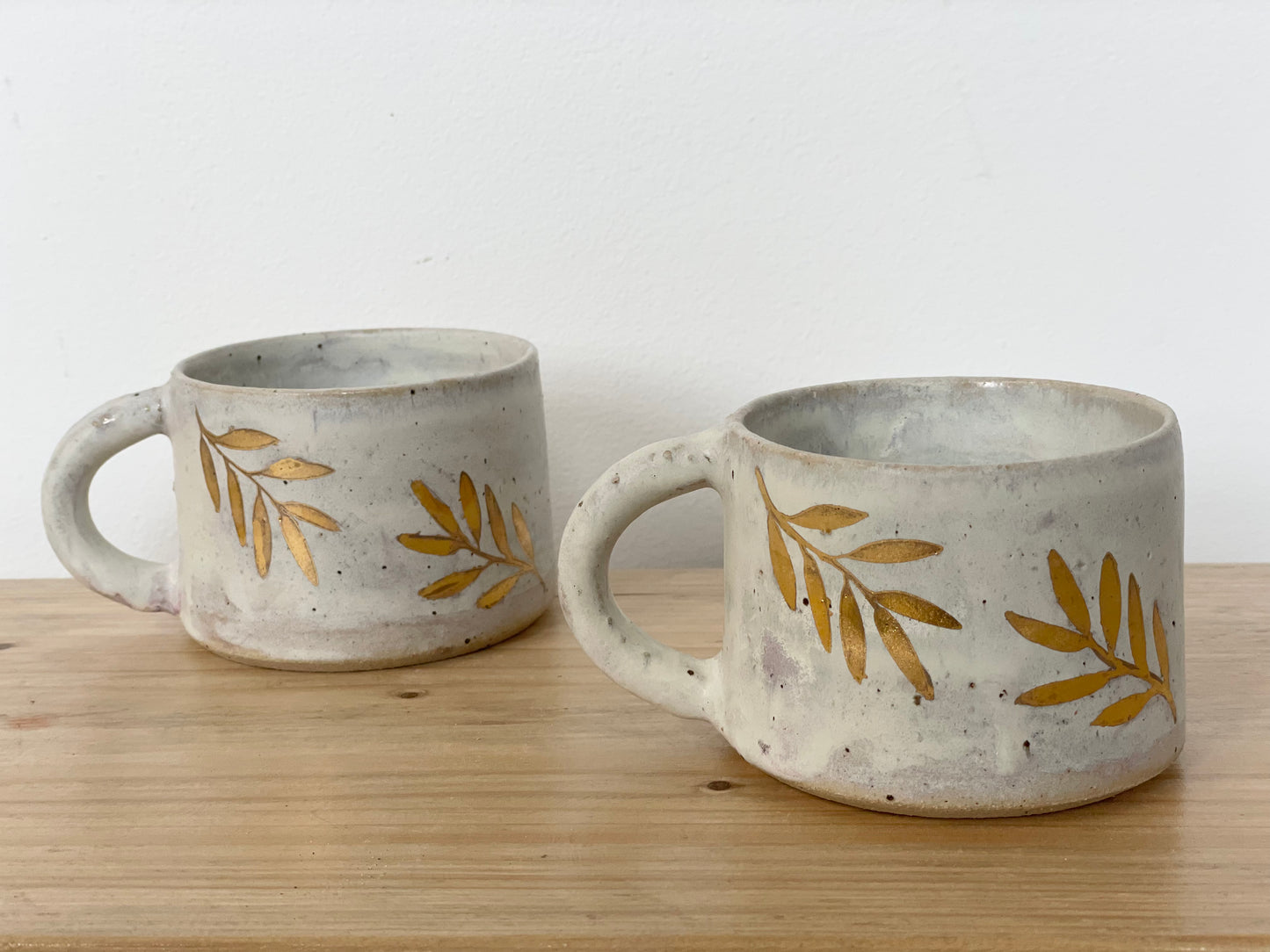 Ceramic 24k Gold leaf mug