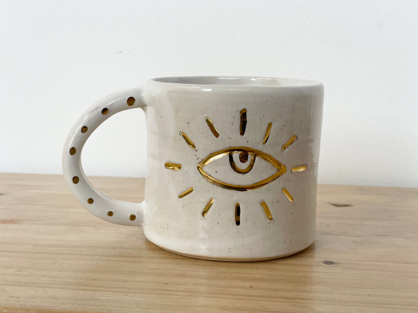 Ceramic 24k Gold eye mug