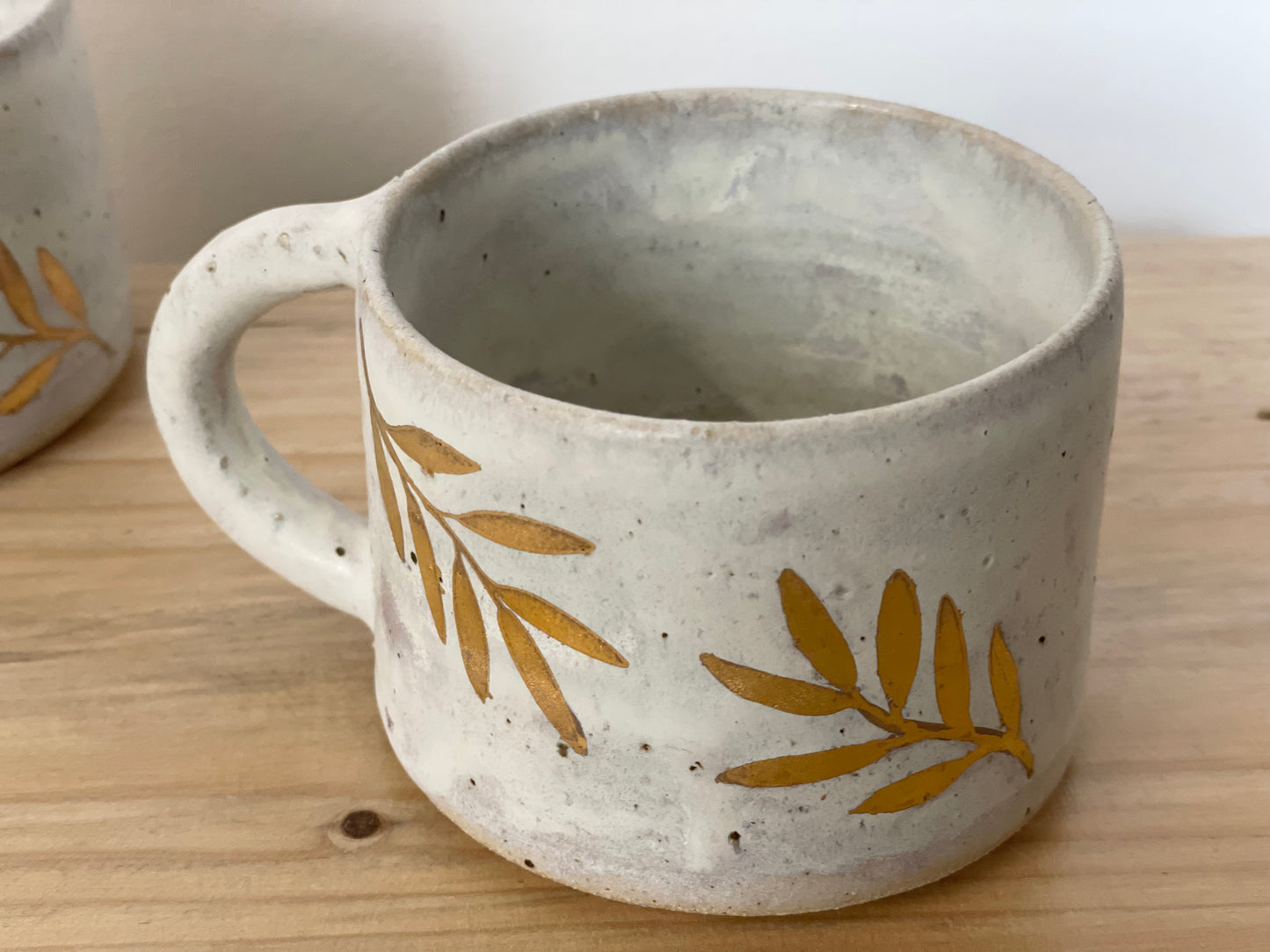 Ceramic 24k Gold leaf mug