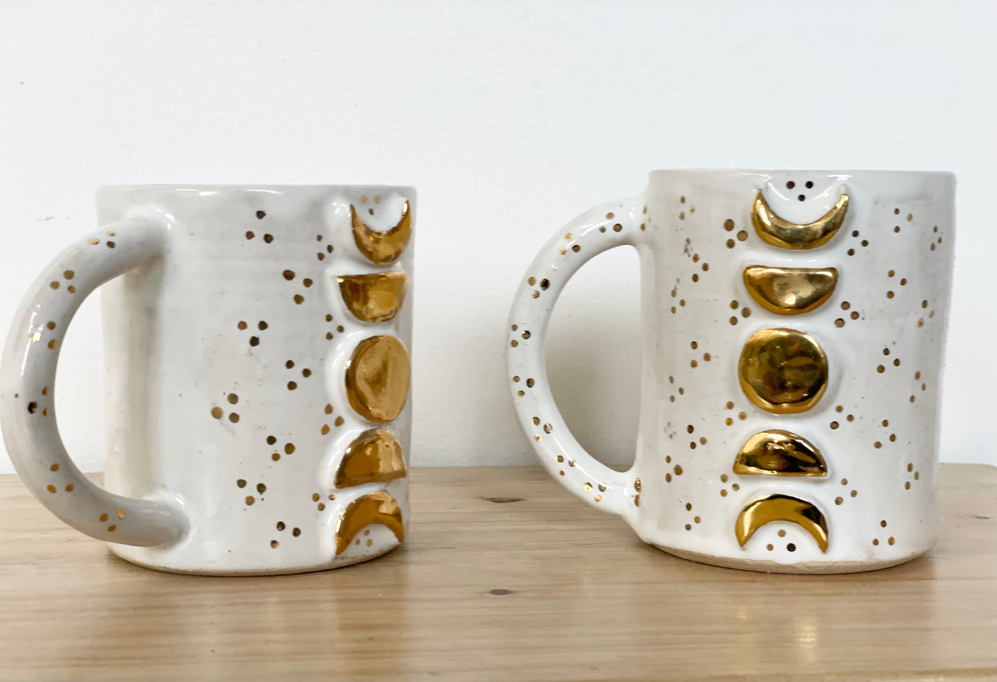 Ceramic 24k Gold moon phases mug