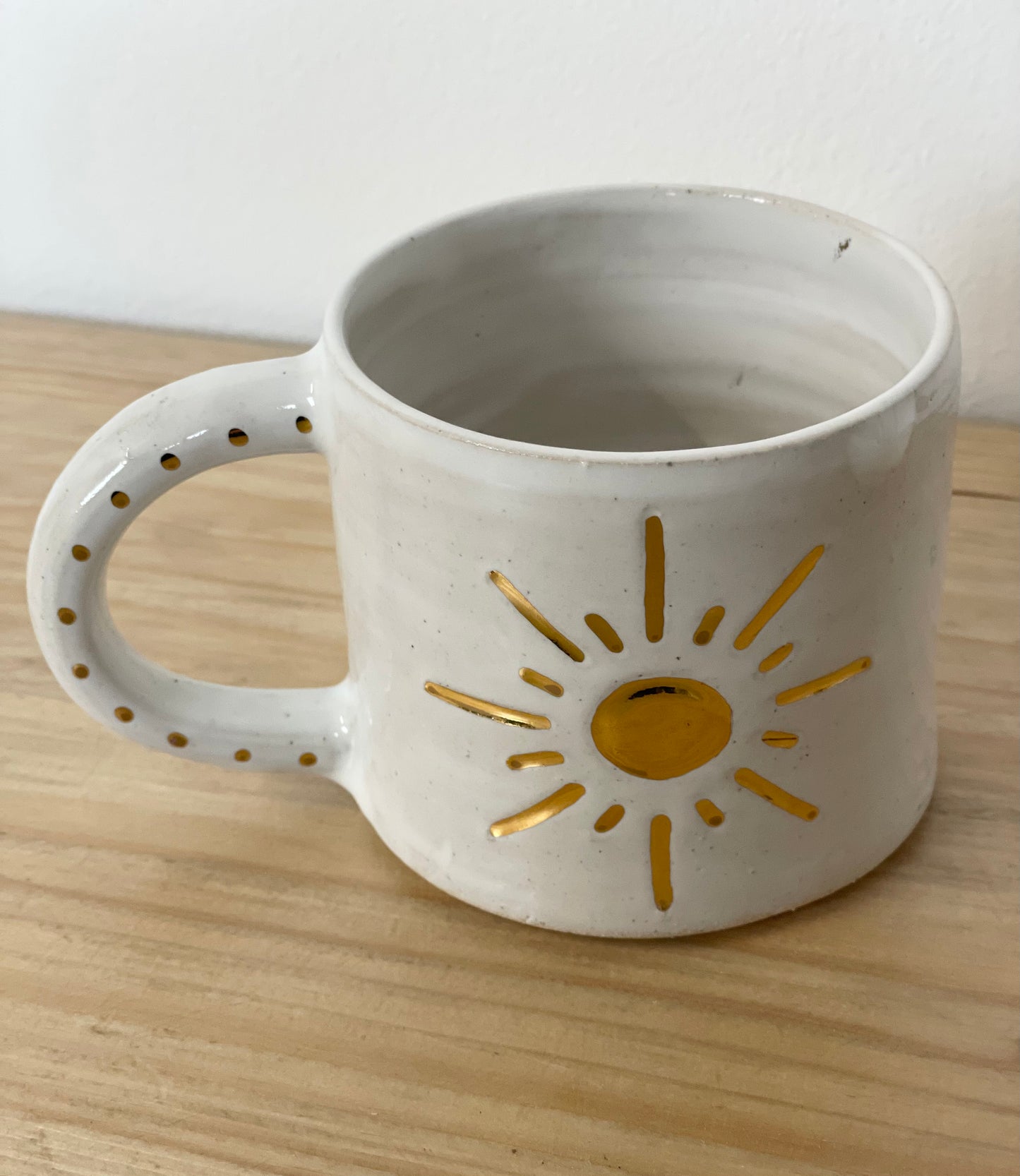 Ceramic 24k Gold Sun mug