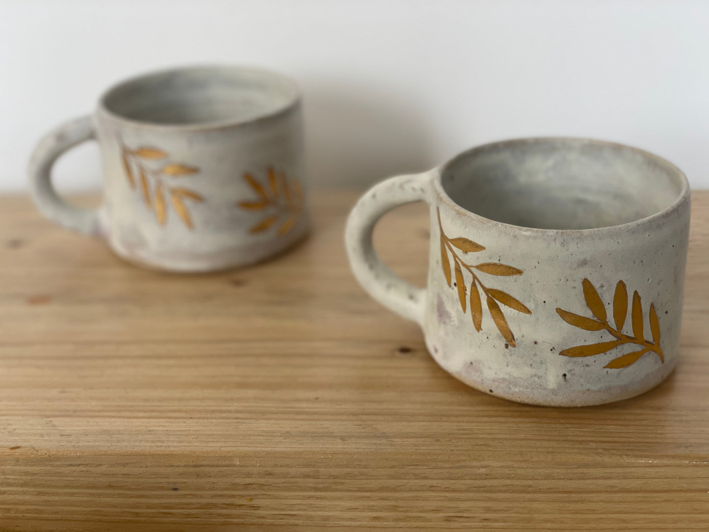 Ceramic 24k Gold leaf mug