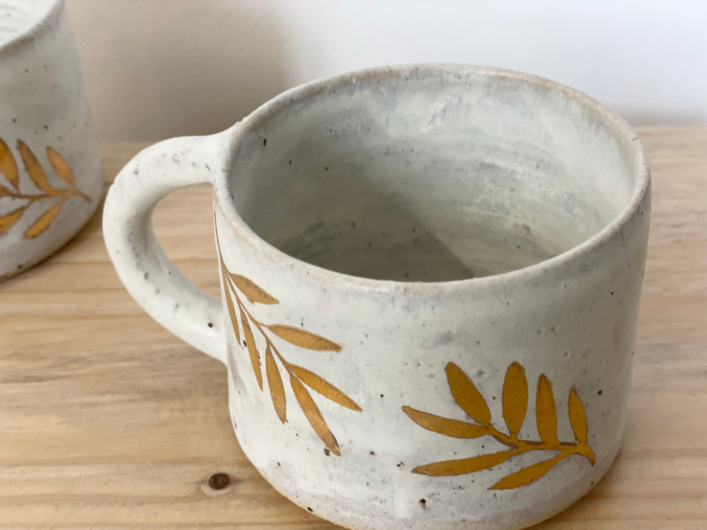 Ceramic 24k Gold leaf mug