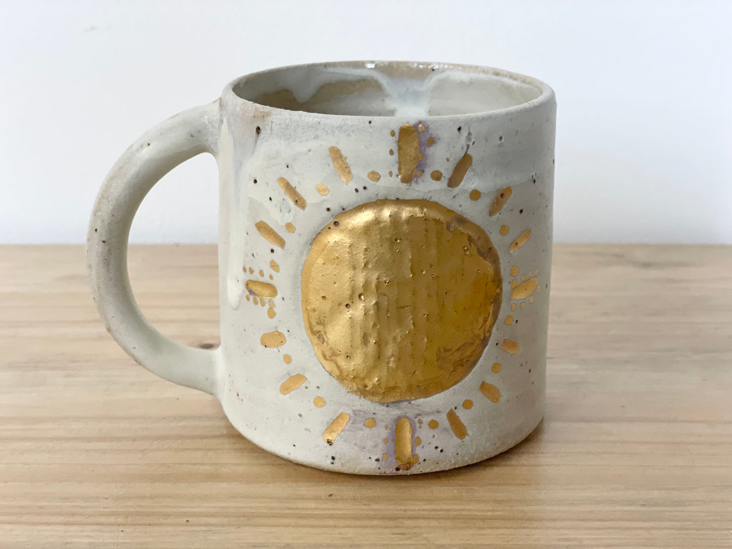 Ceramic 24k Gold Sun mug