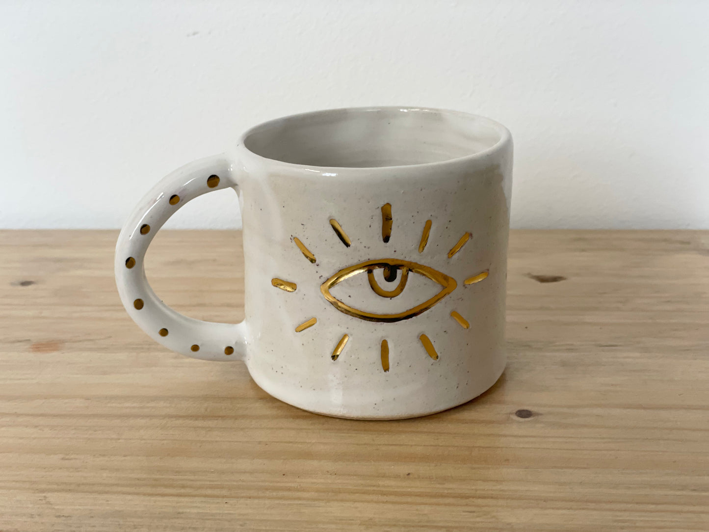 Ceramic 24k Gold eye mug