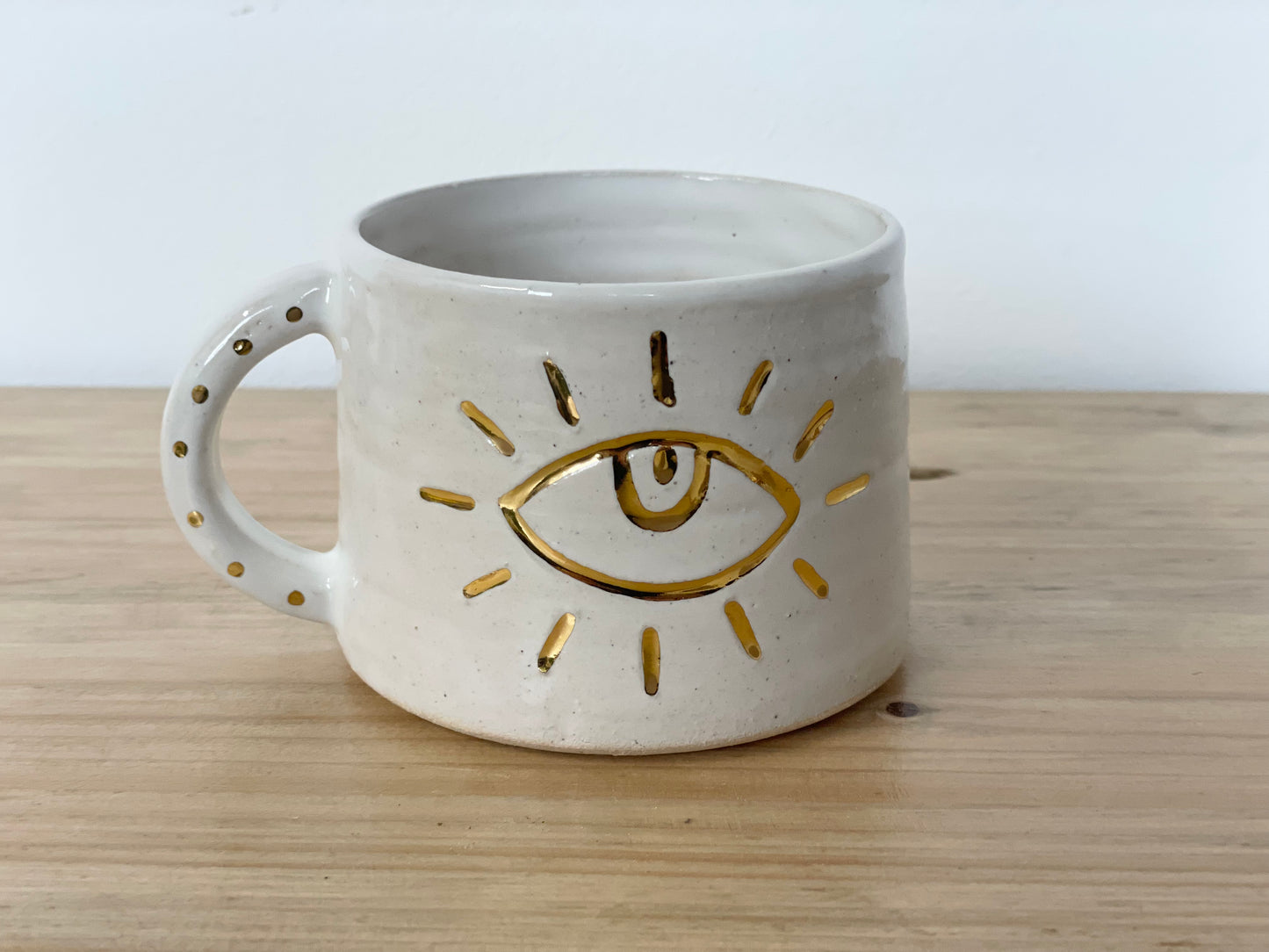 Ceramic 24k Gold eye mug