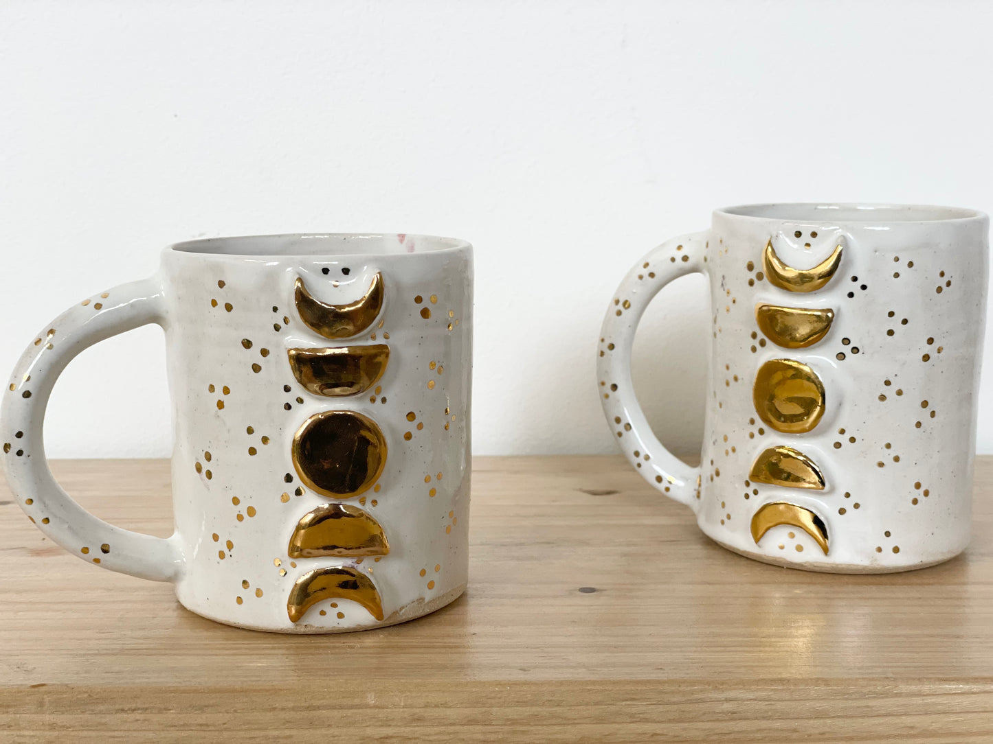 Ceramic 24k Gold moon phases mug